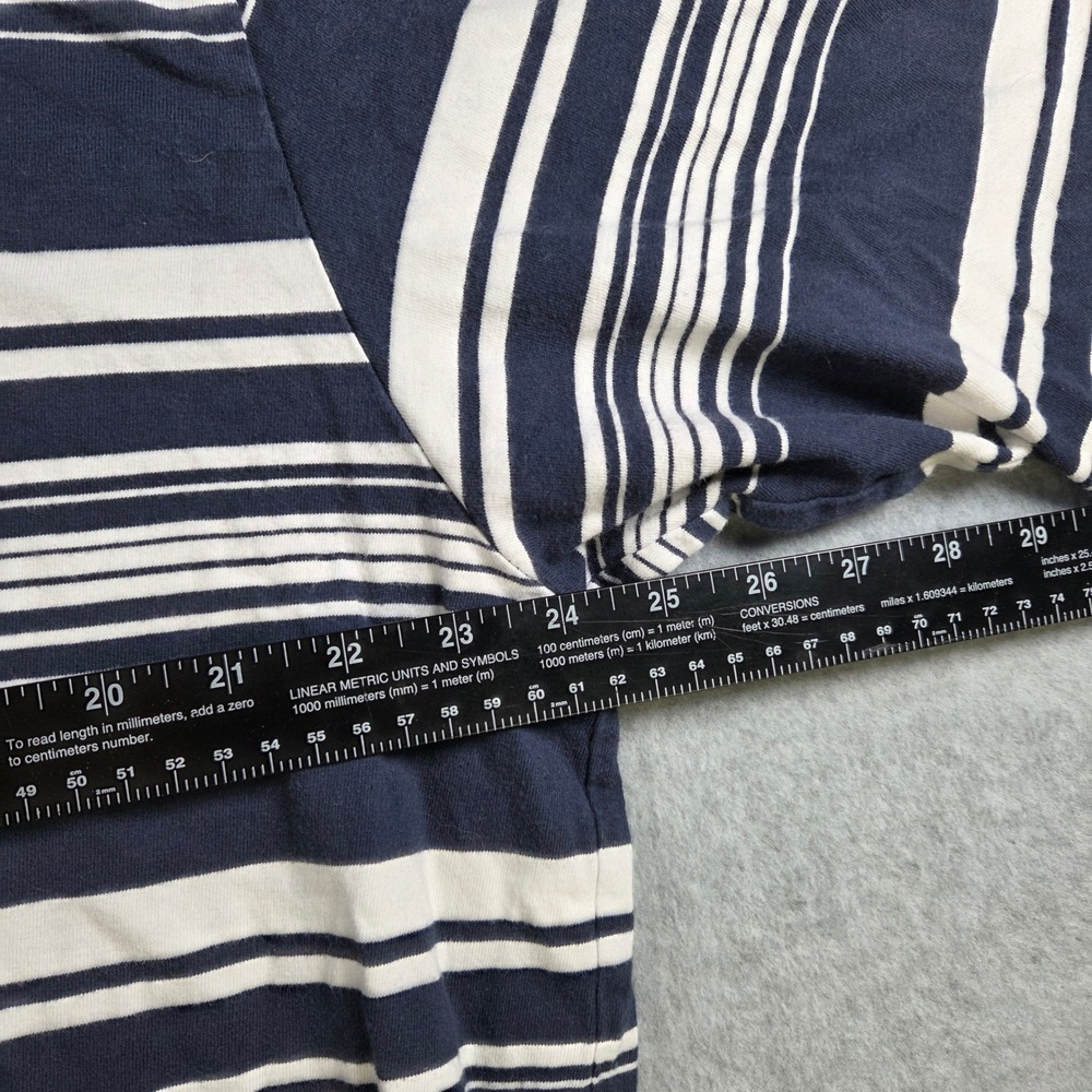 Ecko Unltd Polo Shirt Mens XXL Navy Blue Striped Short Sleeve Rhino Logo - Picture 6 of 7